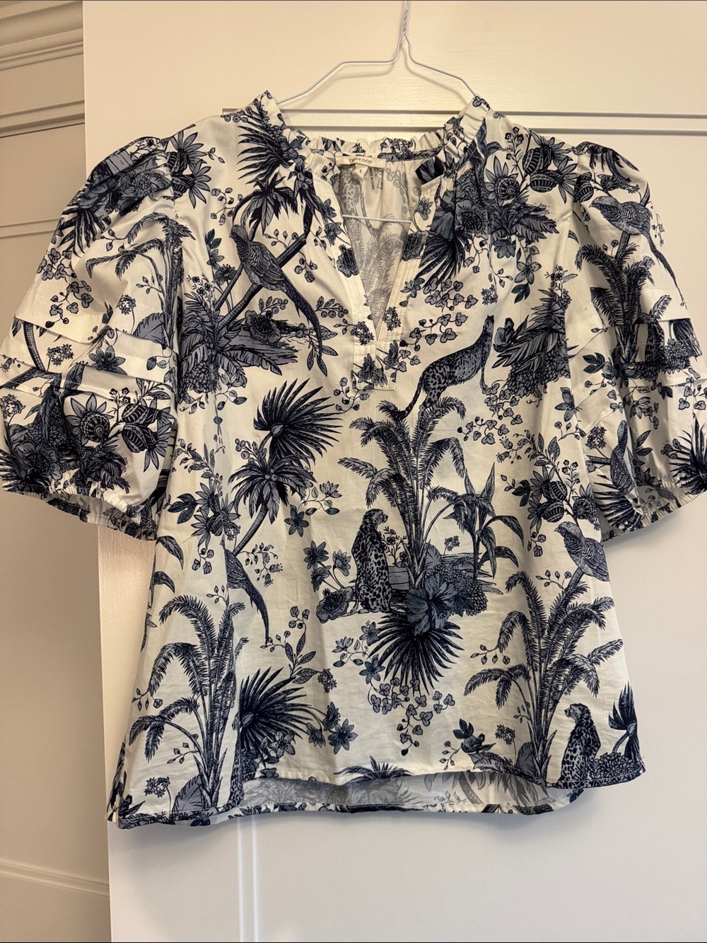 Tyler Boe Puff Sleeve Blouse - size S